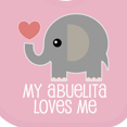 thumbnail image 4 of Inktastic My Abuelita Loves Me Boys or Girls Baby Bib, 4 of 4
