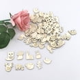 thumbnail image 2 of letairis 200x Animal Flower Leaf Pattern Multi-function DIY Pendant Handmade Practical Home Decoration Scrapbooking Craft Wooden Ornament, 2 of 6