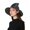 Gray, variant on AOOOWER Vampires Hats Party Girls Hats Dramatic Hat Accents for Soft Fashionable Hat Gothicism Witch Costume Hat Outdoor Activity Hat for Male