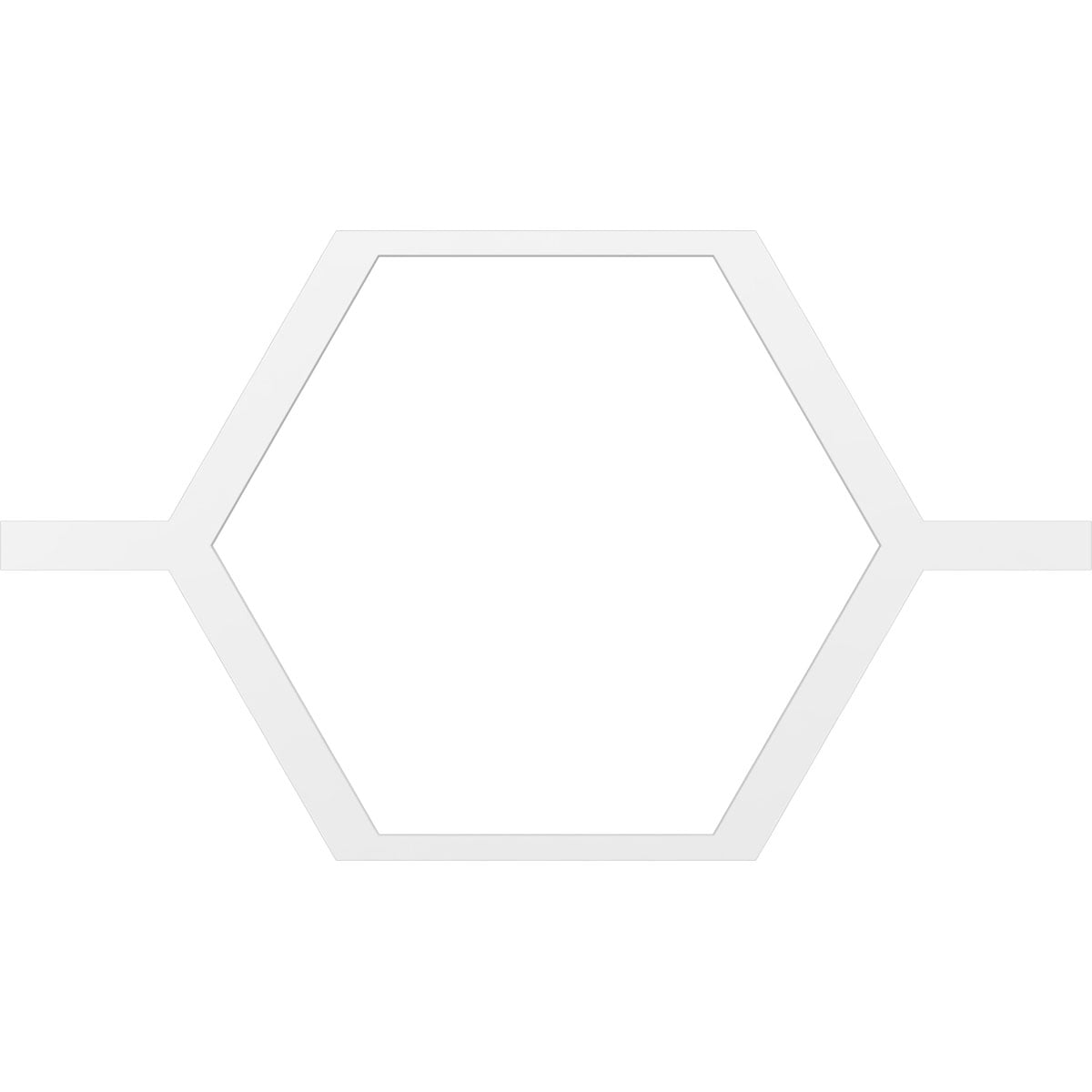 40 1/2"W x 23 3/8"H x 3/8"T Extra Large Westmore Decorative Fretwork Ceiling Panels in Architectural Grade PVC