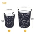 thumbnail image 3 of Fotbe Wildflowers And Dragonflies Cesto de Ropa con Asas, Cesto Impermeable de Gran Capacidad, Bolsa de Lavado para Dormitorio, Cesto de Ropa con Ruedas y Asas-Small, 3 of 6