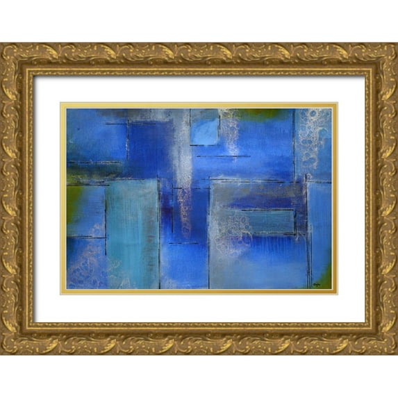 Doyle, Justine 32x23 Gold Ornate Wood Framed with Double Matting Museum Art Print Titled - Leveled 2