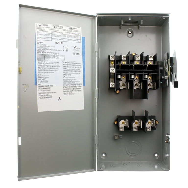 Eaton DH221FGK 30 Amp 2-Pole Fusible Safety Switch - 240V AC, NEMA 1 Enclosure