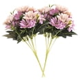 thumbnail image 1 of Flor artificial Decoración floral falsa Oficina en casa Adorno de Ramo de flores artificiales, rosa claro 2 piezas 5 ramas 15 cabezas kenally HA6792-02B, 1 of 6