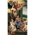 thumbnail image 3 of Correggio 10x14 Black Modern Framed Museum Art Print Titled - Allegory of Virtues (1525-1530), 3 of 5