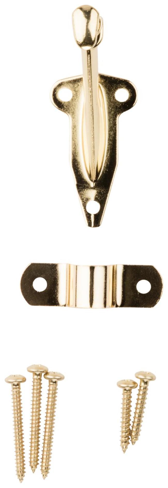 National Hardware Bright Brass Handrail Bracket with Fasteners N830-131