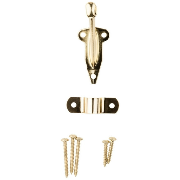 National Hardware Bright Brass Handrail Bracket with Fasteners N830-131