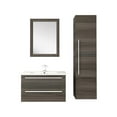 thumbnail image 2 of Cutler Kitchen and Bath Silhouette 30" Wood/Marble Bathroom Vanity in Walnut, 2 of 7