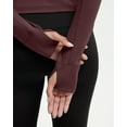 thumbnail image 5 of Women Golden Full Zip Up Workout Cropped Jackets Lightweight Athletic Yoga Tops, 5 of 11