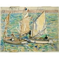 thumbnail image 2 of Maurice Prendergast 18x15 Black Ornate Wood Framed Double Matted Museum Art Print Titled - St. Little, 2 of 5