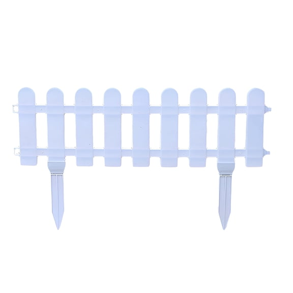 SELIVO 2026 New Yard Garden Fence - Small Decorative Plastic Picket Fence for Yard, Flowerbeds, and Lawn Borders Decorative Fences