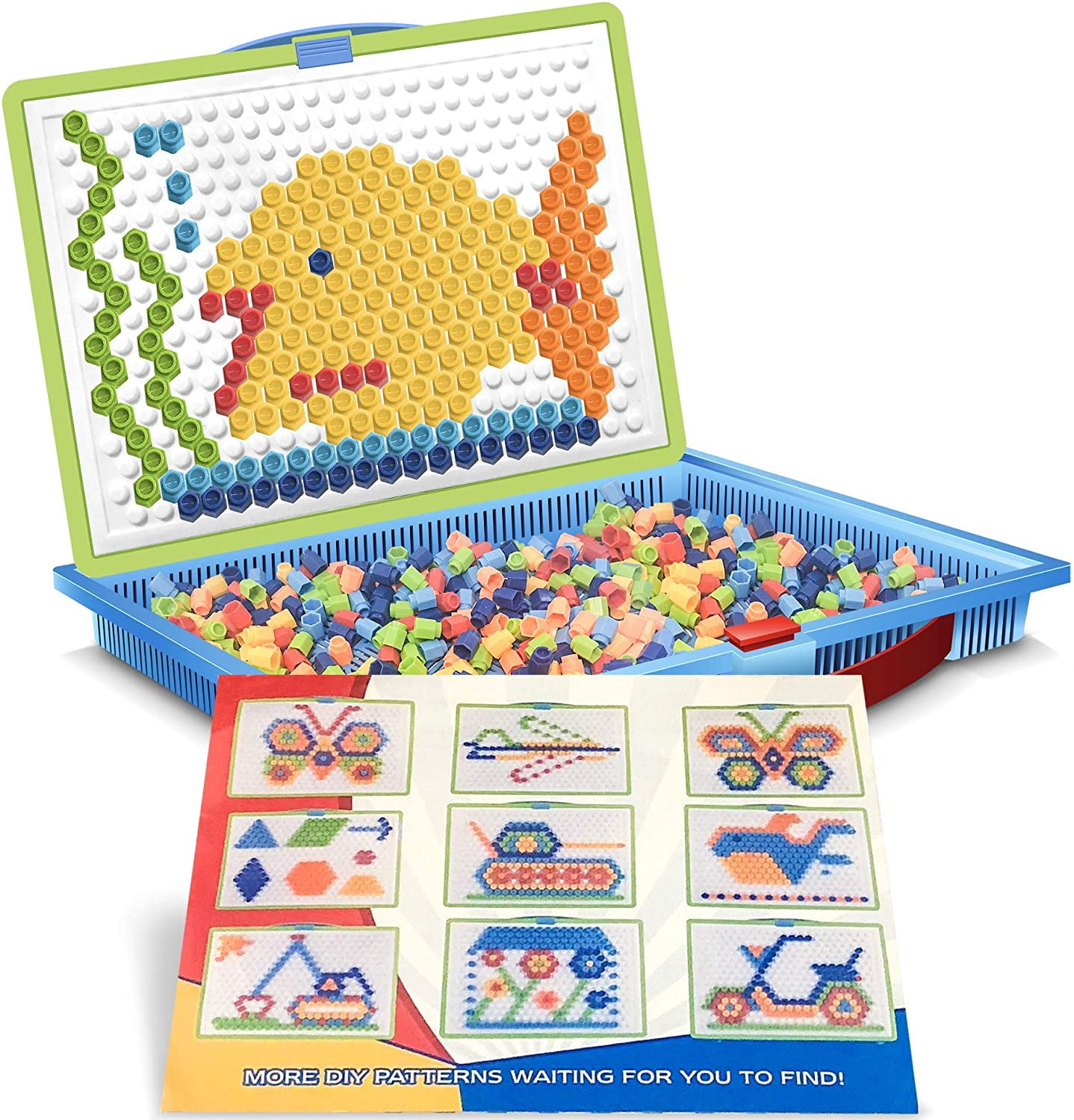 Gold Toy Mushroom Peg Puzzle for Kids with 10-Challenges ...