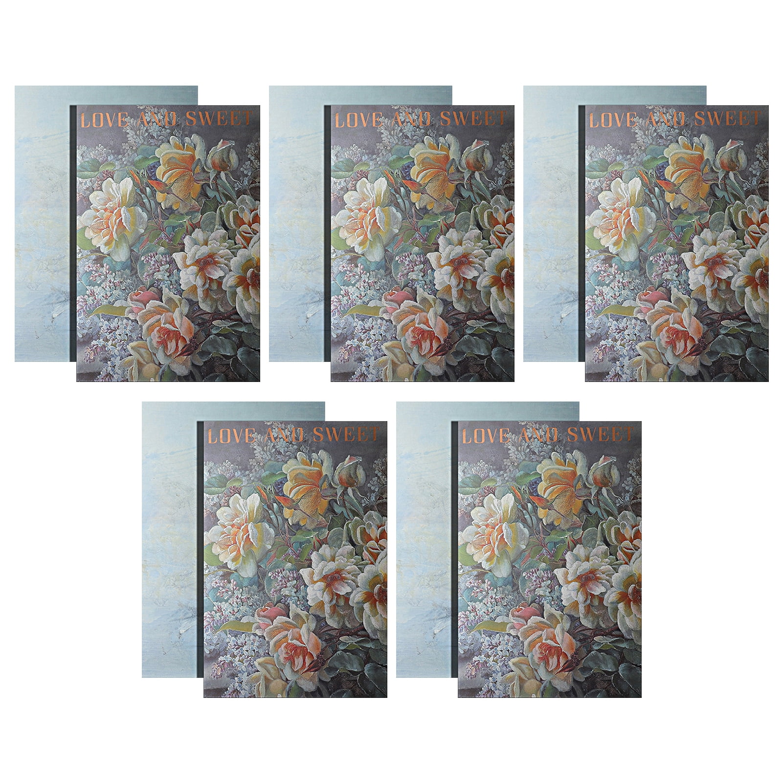 XINHUADSH 10Pcs/Pack Wrapping Paper Eyecatching Decorative Flower