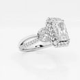 thumbnail image 2 of Zoya Jewel 1.7 Ct Radiant Cut Lab Created Diamond Rings - 14K White Gold Plated Wedding Jewelry - Valentine Gift Halo Engagement Ring for Her, 2 of 2