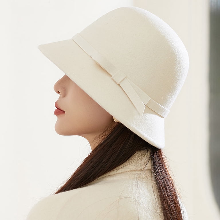 Winter Cloche Bucket Hat for Women Elegant Dress 1920s  display picture 1