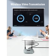 Lemorele Wireless HDMI Transmitter and Receiver, 5G HDMI VGA Wireless Transmission, Support Dual Screen Display, 164FT/50M 1080P HDMI Wireless Transmission 8 TX to 1RX