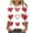 Womens Valentines Shirt-Q155 White, variant on Mifsaly Womens Valentine Shirt Tunic 3/4 Sleeve Heart Print Tshirts Festival Loose Crewneck Pullover Tops Lightweight Cozy Blouse Girlfriend Gifts Outfits S