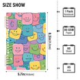 thumbnail image 3 of Smiling Faces Ring Binder Notebook Journey Note Diary College Ruled Spiral Notebook Study Loose Leaf Paper A5 60 Pages, 3 of 8