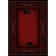 thumbnail image 1 of Rug Rug Empire Rustique Lodge Cabine Ours Zone de Promena 53"X73", 1 of 2