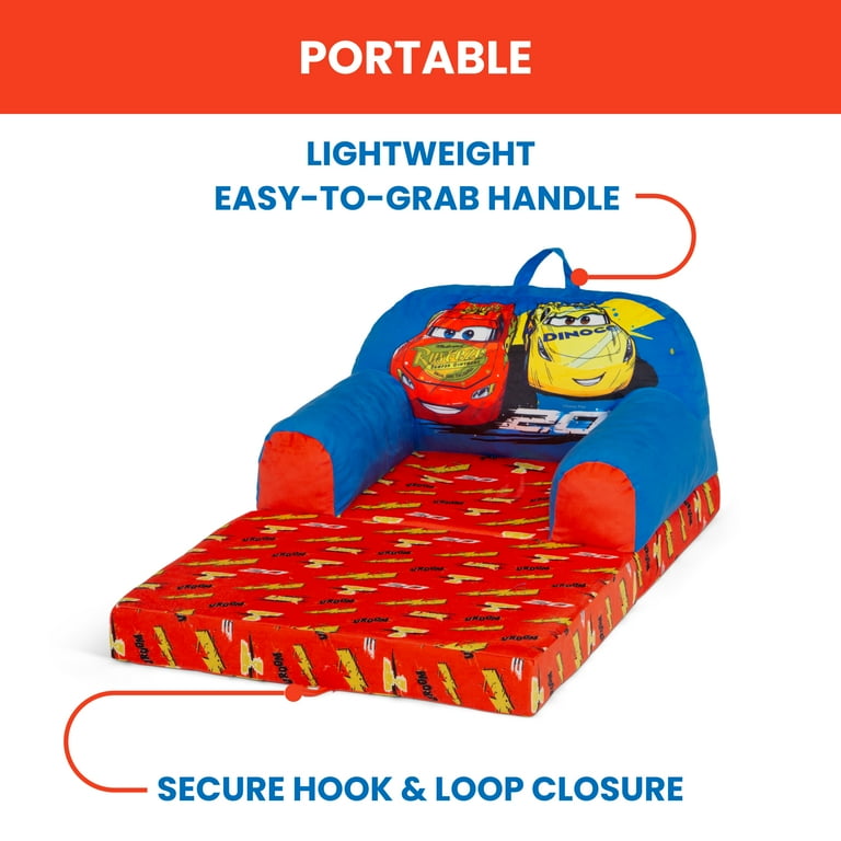 Free Shipping! Delta Children Cars Cozee Buddy Flip-Out Chair Blue