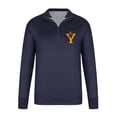 thumbnail image 4 of Men's Stand up hoodie Sweatshirts zipper Front Long Sleeve Pullovers Tops Dark Blue XXL(XXL), 4 of 4