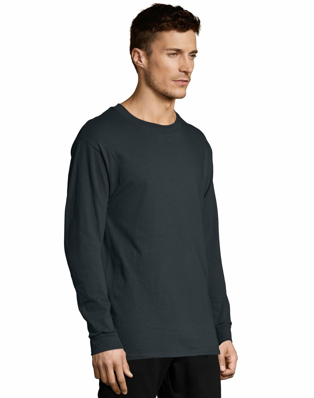 Hanes ComfortSoft Men's Long-Sleeve T-Shirt 4-Pack - O5286 - Walmart.com