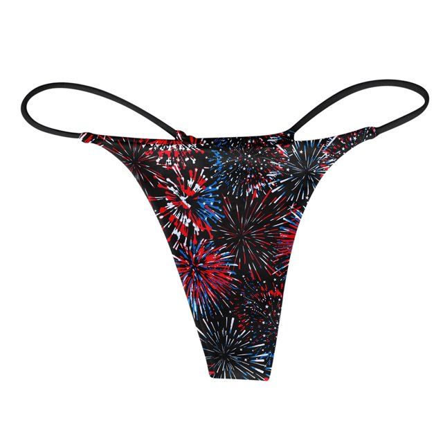 Aayomet String Thongs for Women Women's T Back Underpants Comfort Soft Low Rise (Red, M)