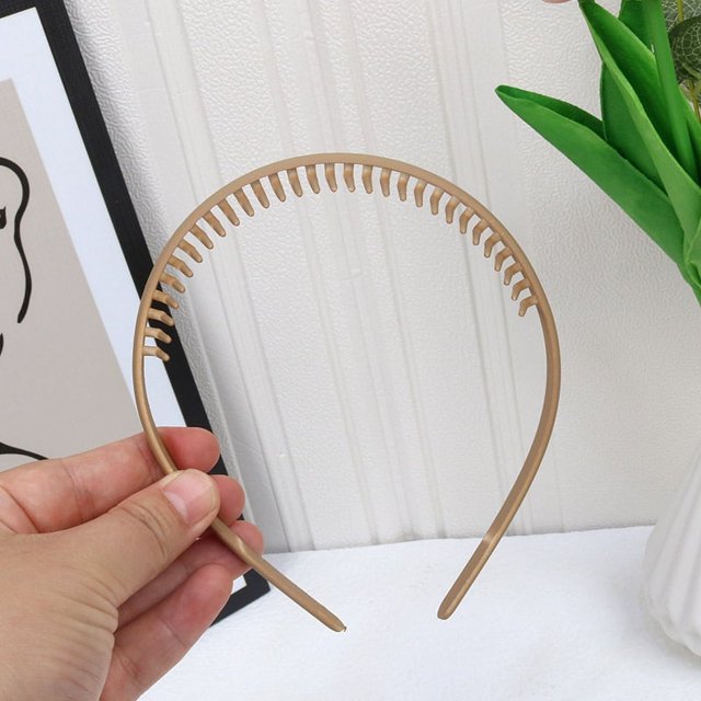 Diadema con dientes esmerilados de color Morandi simple, estilo básico, para lavar el rostro, diadema para presionar el cabello, hebilla para la cabeza, accesorios para el cabello para