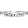 thumbnail image 4 of 14K White Gold Diamond Wedding Band (Size 7) Made In India rm2677b-040-waa, 4 of 5