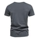 thumbnail image 4 of pstuiky Mangas cortas para hombre, Camiseta de manga corta para hombre, color liso, con solapa y botones, a la moda camisas casuales para hombre xxxxl, 4 of 9