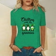 thumbnail image 2 of QIPOPIQ T-Shirts à Manches Courtes Col Rond pour Femmes T-Shirts de la Saint-Patrick T-Shirts Col Rond Trèfle T-Shirt Vert Chemise de la Saint-Patrick Imprimée T-Shirts Graphiques Offres, 2 of 5