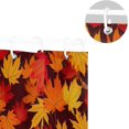 thumbnail image 5 of Coolnut Shower Curtain Autumn Maple Leaf Bathroom Decor Watercolor Shower Curtain Sets Fabric Cloth Bathroom Curtains with Hooks 60x72 Inch, 5 of 6