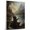 Affenpinscher, variant on Black Russian Terrier Vintage Dog Fishing Canvas – Artistic Sports, Black Russian Terrier Dog with Fishing Stretched Canvas Size 8x12 Wall Print for Bedroom, Living Room, Office