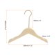 thumbnail image 2 of 3uds B13 Madera Unique Bargains traje perchas 300mm Longitud Redondo Cabeza U-Muescas abrigo percha con 15cm 360° gancho Redondo gancho para Chaqueta Pantalones camisa, 2 of 7