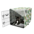 thumbnail image 5 of Autumn Dog Crate Cover, Natural Colorful Season Maple Leafs Hand-Drawn on a Plain Background, Easy to Use Pet Kennel Cover Small Dogs Puppies Kittens, 7 Sizes, Fern Green and Cinnamon, by Ambesonne, 5 of 6