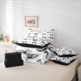 thumbnail image 6 of jejeloiu Cartoon Bow Ribbon 7-Piece Twin Bedding Sets,Gray Kawaii Bowknot Bedding Comforter Set For Girl Reversible, 6 of 8