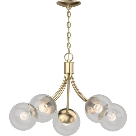 Volume Lighting 5-Light Indoor Antique Gold French-InspiredChandelier