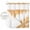 Orange, variant on No Hook Pink Wisteria Shower Curtain with Snap in Liner Set, Sprinng Summer Pastoral Flowers Botanical Waterproof Fabric Bathroom Curtains with See Through Top Window, Hotel Style Small 36 x 78 Inch
