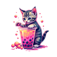 thumbnail image 3 of cartoon Cat Themed Stickers, Waterproof Cat Themed Sticker for Water Bottle Laptop Phone Cases Planner Skateboard Luggage Helmet Party Favor Decor, Ideal for Adults Teens Teacher Rewards, 3 of 9