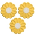 thumbnail image 1 of 3 piezas de almohadilla aislante de flores de margarita, manteles individuales de silicona simples y lindos, posavasos, tapetes antiescaldaduras., 1 of 5