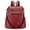 Wine Red, variant on Kattee Women's Anti-Theft Backpack Purse Genuine Leather Shoulder Bag Fashion Ladies Satchel Bags