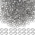 thumbnail image 1 of 1 Box 1000Pcs 5mm Silver Jump Ring Stainless Steel Split Rings Bulk Double Loops Round Small Metal Rings Connectors for Jewelry Making Supplies DIY Necklaces Bracelets Earrings Keychains, 1 of 6