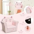 thumbnail image 4 of Resenkos Kids Upholstered Cat Armrest Couch Sofa with Linen Fabric, Kids Chairs for Kids, 4 of 10