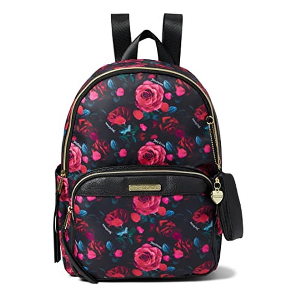 Juicy Couture Word Play Backpack Petal Rose Black Multi On  display picture 3
