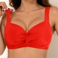 thumbnail image 4 of kamemir Bathing Suit Top Women Bikini Top Only - Supportive Swimsuit Top Large Bust Bathing Suit Top 2028 Cut Out Twist Swim Top(Red,S), 4 of 6