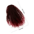 thumbnail image 2 of Minkissy Synthetic Afro Curly Ponytail Hair Extension Dark Red Drawstring Design for Updo and Parties, 2 of 6
