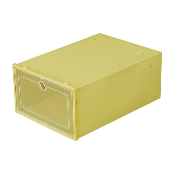 Caja Plegable Transparente Para Guardar Zapatos Organizador De Zapatos Apilable De Plástico
