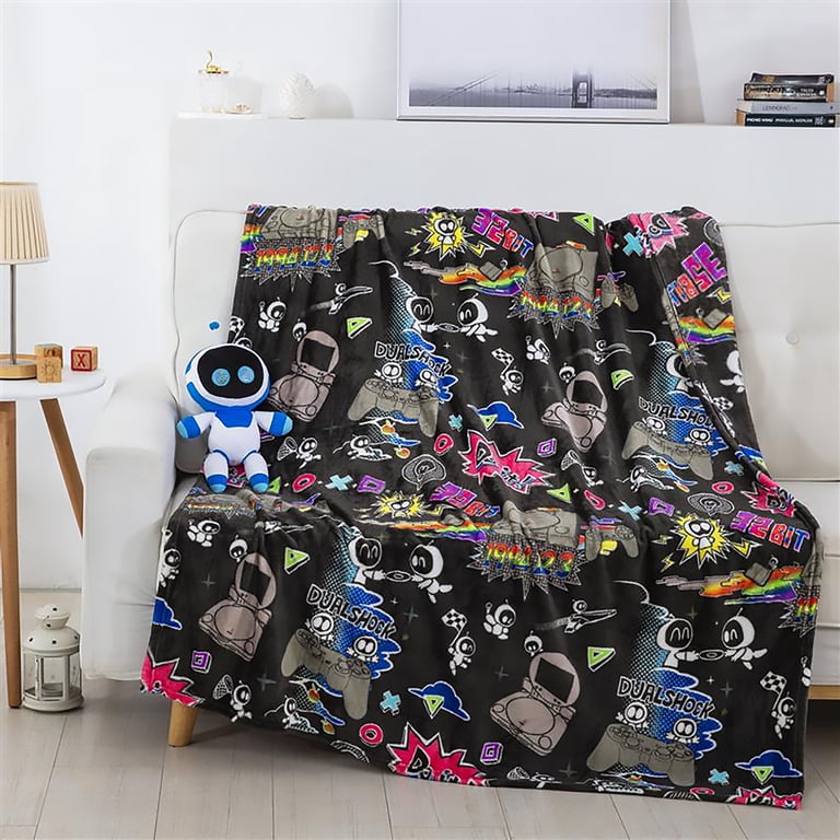 Playstation Astrobot Mural Officially Licensed Silk Touch Throw