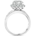 thumbnail image 3 of Pompeii Certified 5Ct Lab Grown Diamond Halo Engagement Ring 14k White Gold (GH,VS2-SI1), 3 of 4