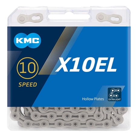 KMC X10EL Bicycle Chain 10 Speed Road Bike Chain Mountain Bike Chain 114L Silver